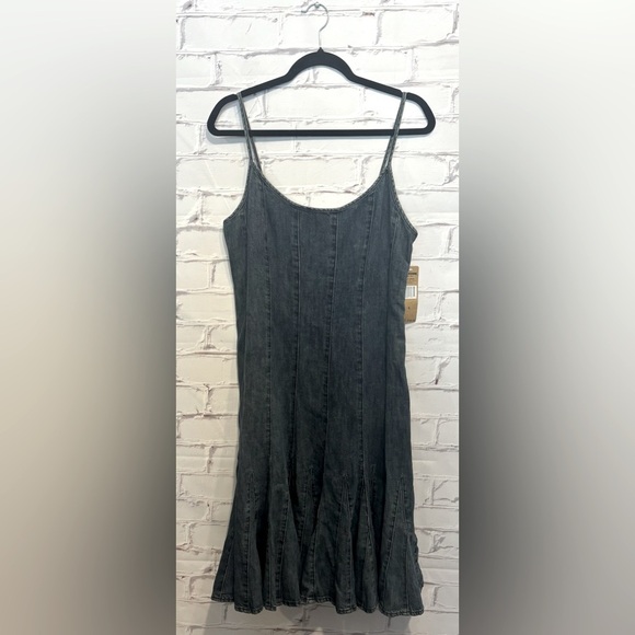Ralph Lauren NWT Denim Midi Dress Size Medium NWT - Picture 1 of 6